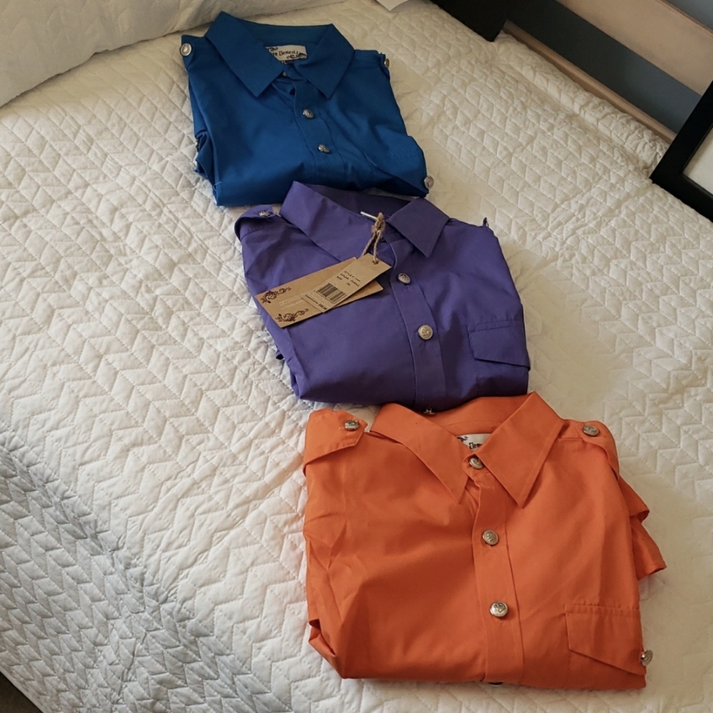 NWT Men's Five Elements Short Sleeve Safari Shirts